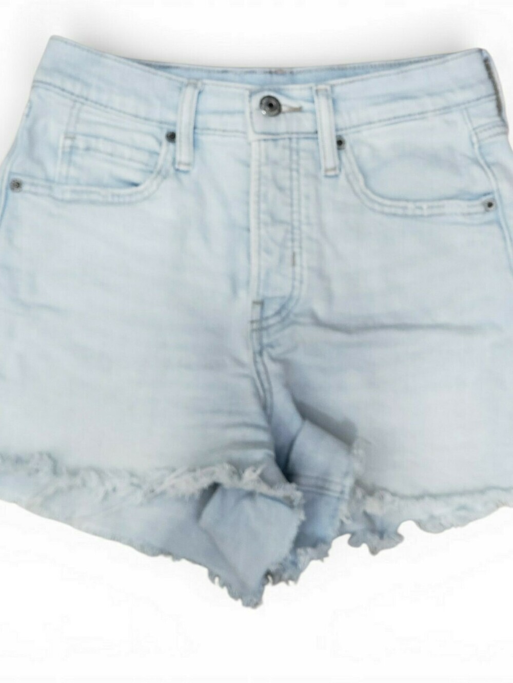 Old Navy Higher High-Rise Button-Fly Sky-Hi A-Line Cut-Off Jean Short